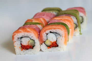 sushi with salmon