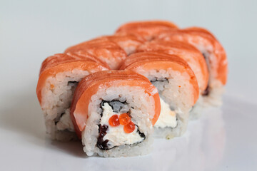 sushi with salmon