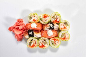 sushi with salmon