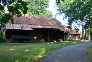 Fototapeta na wymiar Historical Farm in the Village Hademstorf, Lower Saxony