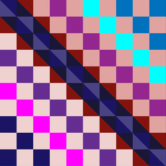 Seamless checkered pattern vector illustration. Various colors.