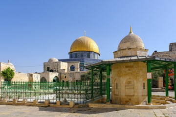 Obraz premium Jerusalem, Israel - October 17, 2022: The Temple Mount in Jerusalem Old City