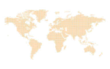Fototapeta na wymiar A square-shaped world map background