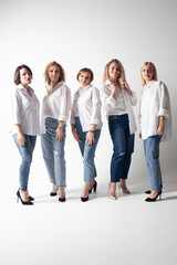 Naklejka premium group of people