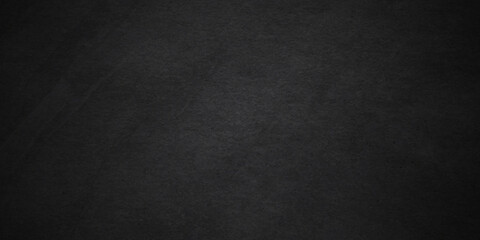 Dark black grunge textured concrete background. Panorama dark grey black slate background or texture. Vector black concrete texture. Stone wall background.	