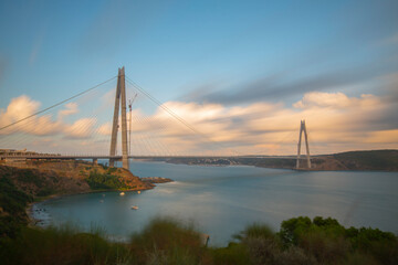 Yavuz Sultan Selim Bridge. Istanbul Bosporus view.
