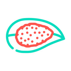 hawaiian salt color icon vector. hawaiian salt sign. isolated symbol illustration