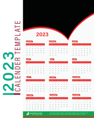 Modern calendar design Template 2023