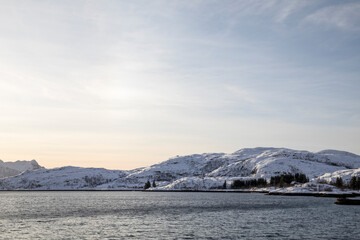 Fototapeta na wymiar Lofoten im Winter - Nordnorwegen