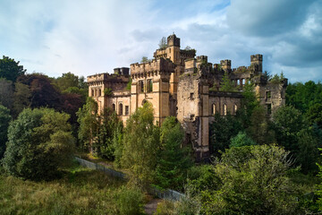 Fototapeta na wymiar Lennox Castle from the air