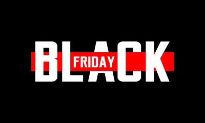 Fototapeta na wymiar Black Friday Typography Lettering Logo. Black Friday Sticker Label Sales Discount. Design template for Black Friday Sale Banner