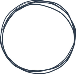 Hand drawn doodle simple wreath