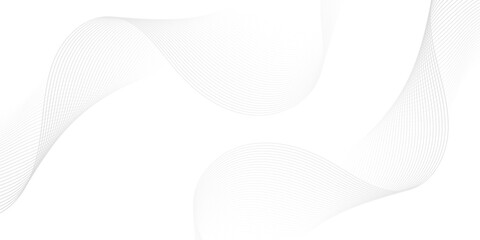 Abstract white paper wave background and abstract gradiant and white wave curve lines banner background design. Vector illustration. Modern template abstract design flowing particles wave.