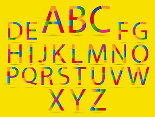 ABC all alphabet for birthday people beautiful fonts