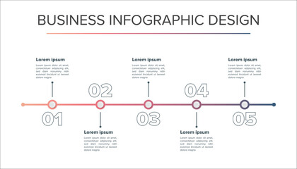 Business Infographic Design idea element modern elegant