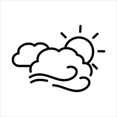 Windy Icon Logo Design Vector Template Illustration Sign And Symbol Pixels Perfect