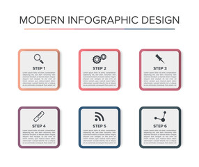 Modern Infographic Design element presentation powerpoint Background