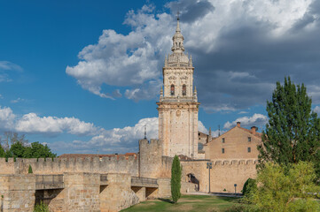 El Burgo de Osma a medieval town famous for its wall and cathedral (Soria, Spain)