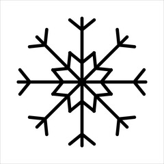 Snowflake Icon Logo Design Vector Template Illustration Sign And Symbol Pixels Perfect