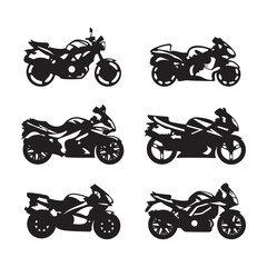 Motorcycle Icon Logo Template Vector Illustration