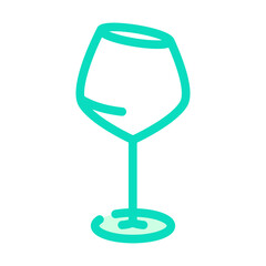 liquid wine glass color icon vector. liquid wine glass sign. isolated symbol illustration