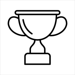 Trophy Icon Logo Design Vector Template Illustration Sign And Symbol