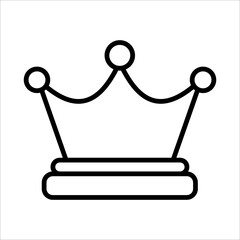 Crown Icon Logo Design Vector Template Illustration Sign And Symbol