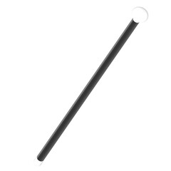 3d rendering illustration of a cabaret dance cane stick
