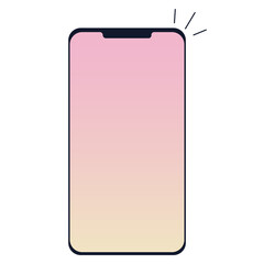 Phone screen. Transparent PNG. Social Media.