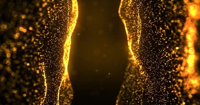 Glowing magic light wave effect 