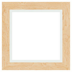 Fototapeta premium 1x1 Ratio Square Wood Photo Frame