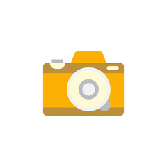 Mirrorless icon in color, isolated on white background 