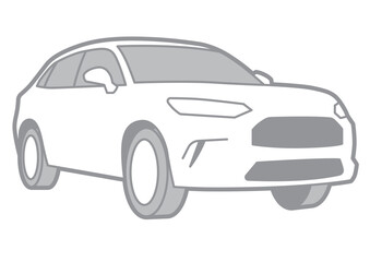 SUV - VECTOR ILLUSTRATOR WITH WHITE BACKGROUND - SPORTCAR_T083 : 539432094