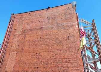 A wall made of brick