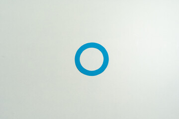 Blue circle icon of Diabetes Day on white background