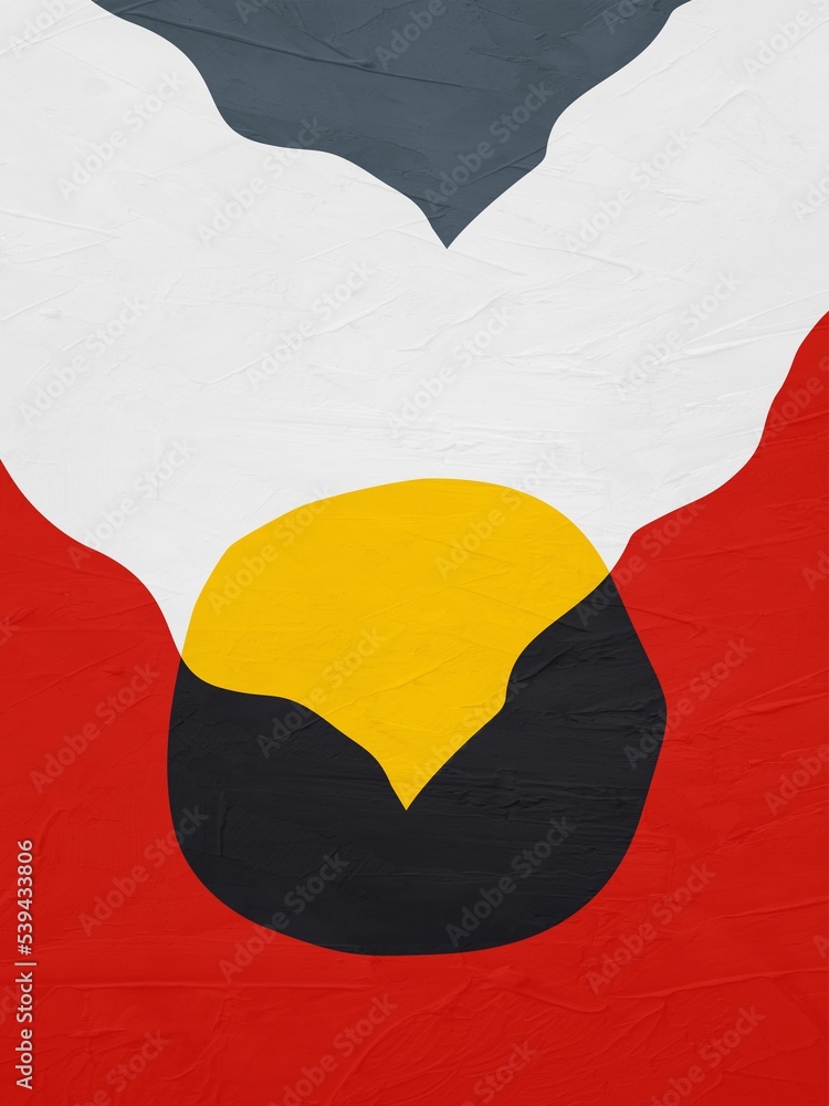 Poster abstract art of geometric shapes with colorful texture