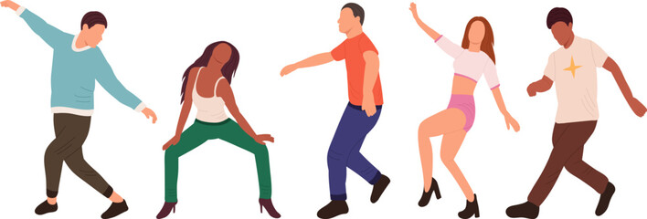 people rejoice, victory isolated vector