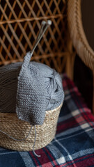 Autumn handicraft ball of yarn