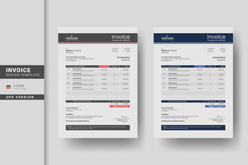 Creative business invoice design for business and company