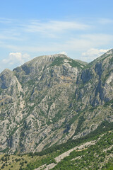 Obraz premium Mountain landscape in the Lovcen National Park. Montenegro
