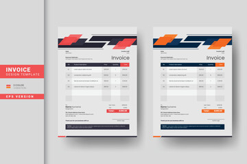Creative business invoice design for business and company