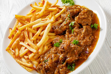 Flemish Stew, carbonnade, beef stew with fries