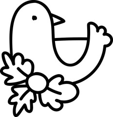 Christmas holly leaves with red berries