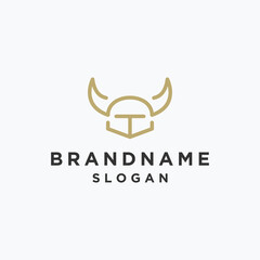 Letter T bull logo template vector illustration design