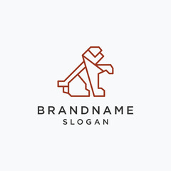 Lion logo template vector illustration design