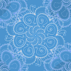 Seamless pattern in oriental style 