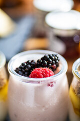 yogurt with berries