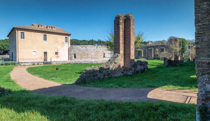 Fototapeta na wymiar Roma. Appia Antica, Mausoleo Romolo,