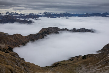 Die Oberstdorfer Alpen - Nebelhorn im Herbst
