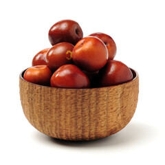 winter jujube on white background